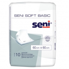 Seni Soft Basic Абсорбиращи хигиенични чаршафи, размер 60X60 см х10 броя