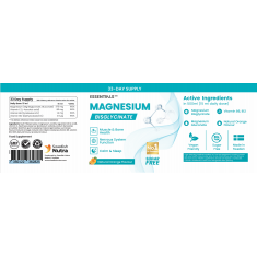 Swedish Essentials Течен Магнезий 375 мг Бисглицинат (50/33 дози) - 500 мл