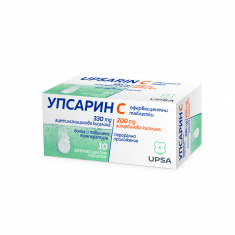 Упсарин с Витамин С 330 mg/220 mg х10 ефервесцентни таблетки