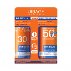Uriage Bariesun SPF30 Слънцезащитен спрей 200 ml + Bariesun SPF50+ Лосион за деца 100 ml