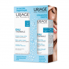 Uriage Eau Thermale Обогатен термален хидратиращ крем 40 ml + Околоочен крем 15 ml