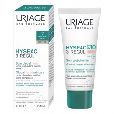 Uriage Hyseac 3-Regul Тониран крем за глобална грижа за мазна кожа SPF30 40 ml