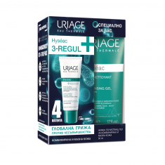 Uriage Комплект Hyseac 3-Regul Грижа за кожа с несъвършенства 40 ml + ПОДАРЪК Hyseac Почистващ гел 50 ml