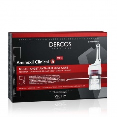 Vichy Dercos Aminexil Clinical 5 Терапия против косопад за мъже 6 ml x21 дози