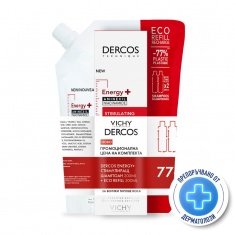 Vichy Dercos Energy+ Стимулиращ шампоан против косопад 200 ml + Пълнител 500 ml