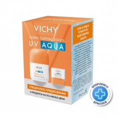 Vichy Soleil SPF50 UV Aqua Флуид 50 ml + SPF50+ Стик за лице и устни 10 g
