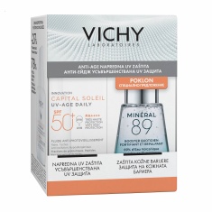 Vichy Soleil UV-Age SPF50 Слънцезащитен флуид 40 ml + Mineral 89 Гел-бустер 30 ml