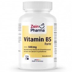 Витамин Б5 – ПАНТОТЕНОВА КИСЕЛИНА – ZeinPharma (120 капс)
