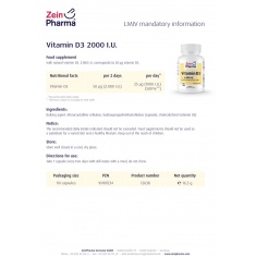 Витамин Д / Vitamin D – ZeinPharma (90 капс)