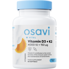 Vitamin D3 4000 + K2 150 mcg | with Quali®-D & K2VITAL® x 60 капсули