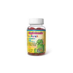 Витамин D3 Гъми за Деца - Big Friends, 600 IU, 60 желирани таблетки с вкус на ягода Natural Factors