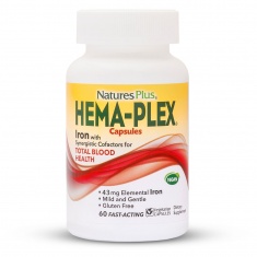 Витамини при Анемия и нисък Хемоглобин HEMA-PLEX (60 капс)