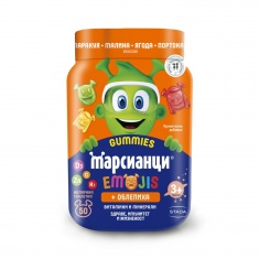 Марсианци Emojis + Облепиха Витамини Защитни сили х50 желирани таблетки