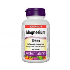 Webber Naturals Магнезий 500 mg (с оптимална абсорбция) x60 таблетки