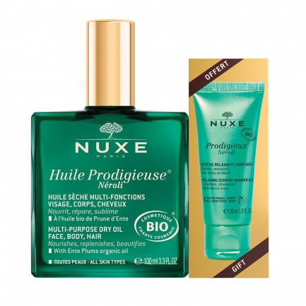 Nuxe Huile Prodigieuse Neroli Мултифункционално сухо масло с нероли 100 ml + ПОДАРЪК Prodigieux Neroli Душ-гел 30 ml