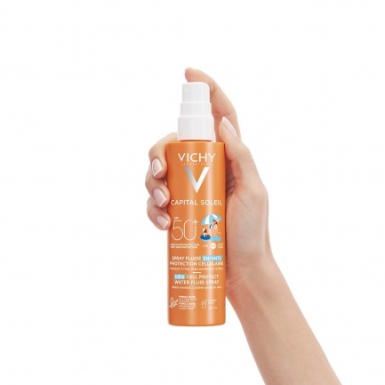 Vichy Capital Soleil Cell Protect SPF50+ Детски флуиден спрей за защита на кожните клетки 200 ml