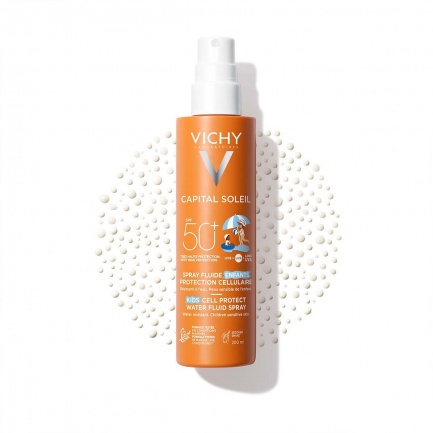 Vichy Capital Soleil Cell Protect SPF50+ Детски флуиден спрей за защита на кожните клетки 200 ml