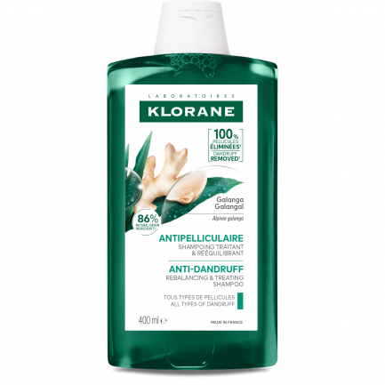 Klorane Ребалансиращ шампоан против пърхот с галанга 400 ml