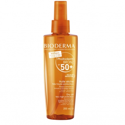 Bioderma Photoderm Bronz Слънцезащитно сухо олио SPF50+ 200 ml