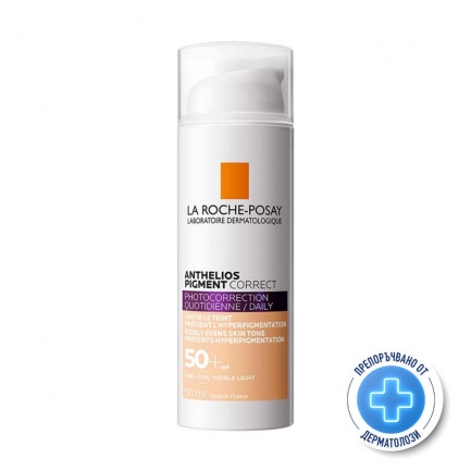 La Roche-Posay Anthelios Pigment Correct SPF50+ Оцветен крем за лице за фотозащита и фотокорекция - светъл нюанс 50 ml