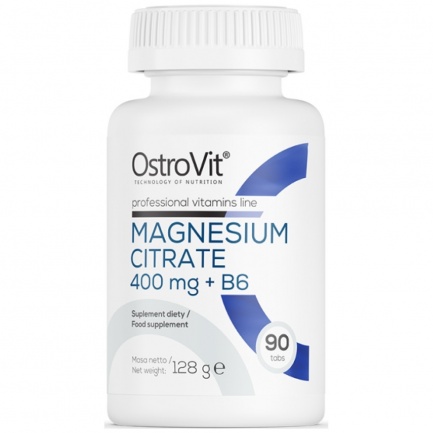 OstroVit Магнезиев цитрат 400 mg + B6 х90 таблетки