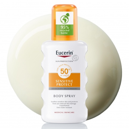 Eucerin Sensitive Protect SPF50+ Слънцезащитен спрей за тяло 200 ml