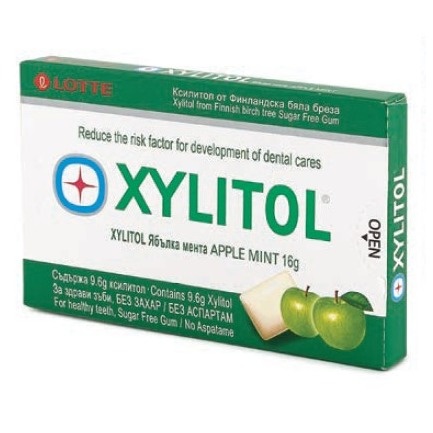 Xylitol Дъвки Ябълка и мента х11 дражета