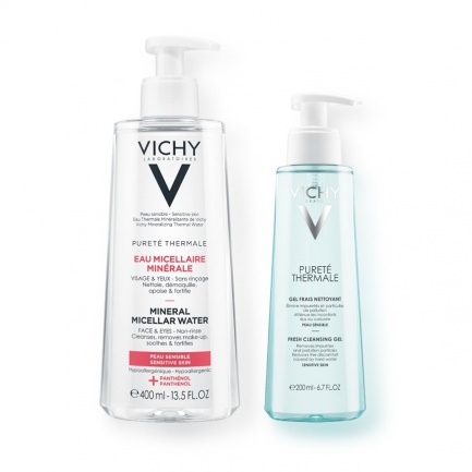 Vichy Purete Thermale рутина за почистване на чувствителна кожа