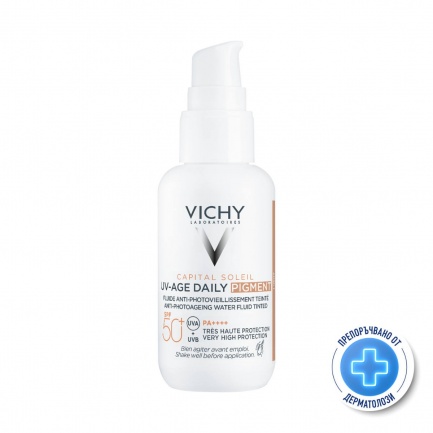 Vichy Capital Soleil UV-Age Daily SPF50+ Тониран флуид против поява на признаци на фотостареене 40 ml