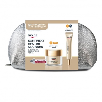 Eucerin® Hyaluron-Filler+Elasticity Дневен Крем SPF30 + Hyaluron-Filler+Elasticity Околоочен крем
