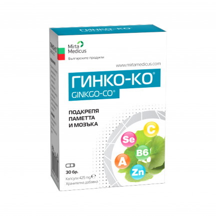Mirta Medicus Гинко-КО 425 mg х30 капсули