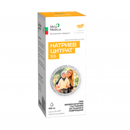 Mirta Medicus Натриев цитрат 15% течна форма 109 ml