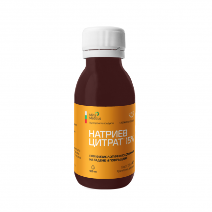 Mirta Medicus Натриев цитрат 15% течна форма 109 ml