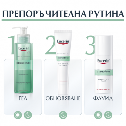 Eucerin DERMOPURE Вечерна рутина за мазна кожа, склонна към акне