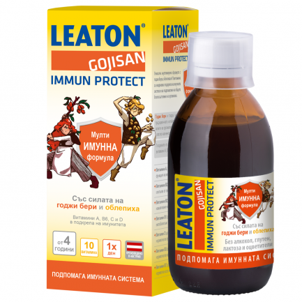 Леатон Gojisan Immun Protect Сироп с годжи бери и облепиха 240 ml