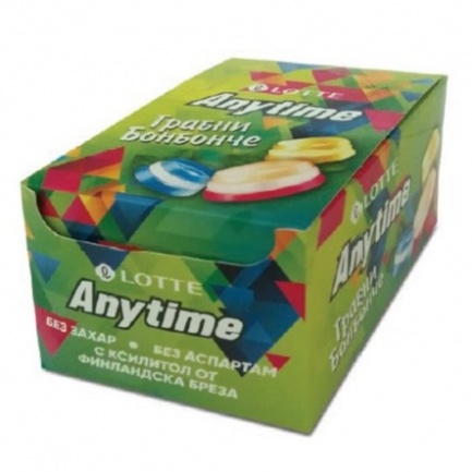 Anytime Xylitol Mix Бонбони с различни вкусове без захар 220 g