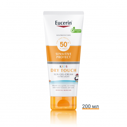 Eucerin Sensitive Protect SPF50+ Слънцезащитен гел-крем за деца 200 ml