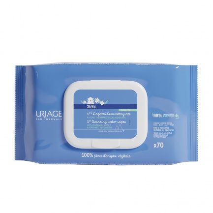Uriage Bebe Почистващи мокри кърпички х70 броя