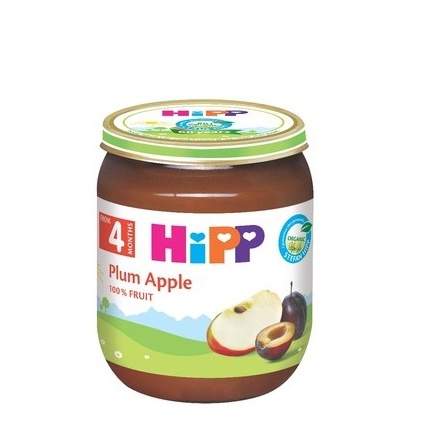 Hipp 4273 Био Пюре от ябълки и сливи 125 гр
