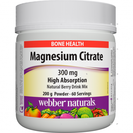Webber Naturals Магнезий (цитрат) High Absorption 300 mg х200 g прах