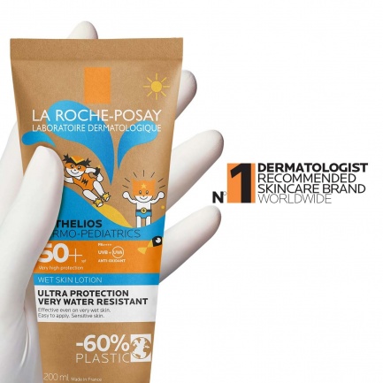 La Roche-Posay Anthelios Dermo-Pediatrics Wet Skin SPF50+ Слънцезащитен лосион за деца 200 ml