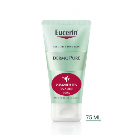 Eucerin DermoPure Измиващ Гел за лице за кожа склонна към акне 75 ml