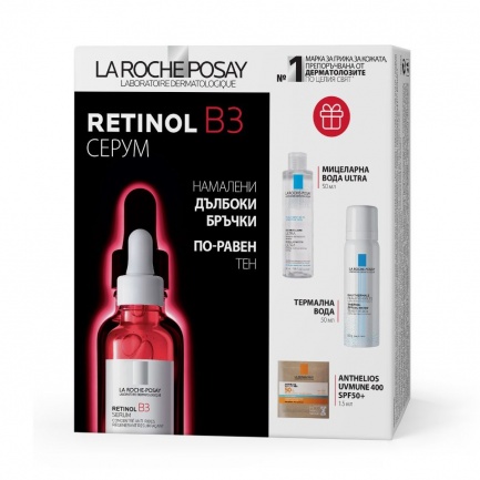 La Roche-Posay Комплект против стареене срещу дълбоки бръчки и за по-равен тен