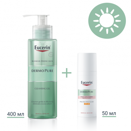 Eucerin DERMOPURE Дневна рутина за мазна кожа, склонна към акне