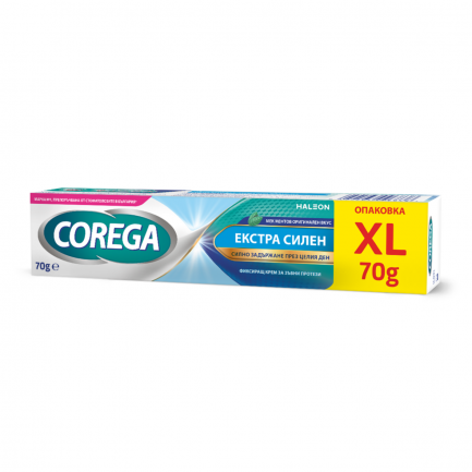 Corega Extra Strong Екстра силен фиксиращ крем за зъбни протези 70 g