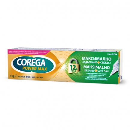 Corega Max Hold+Fresh Фиксиращ крем за зъбни протези 40 g