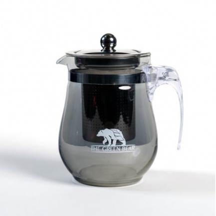 The Green Bear Стъклена Каничка За Чай It's Tea O'clock