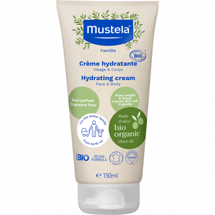 Mustela Органик Хидратиращ крем 150 ml