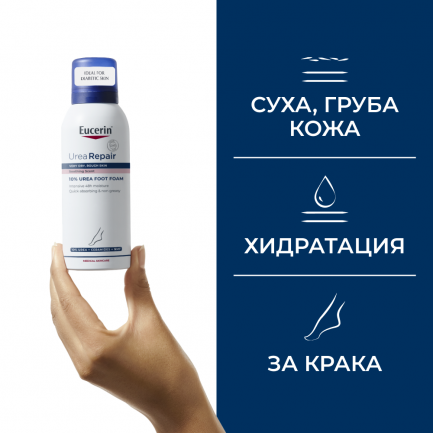 Eucerin UreaRepair PLUS Пяна за крака с 10% UREA 150 ml