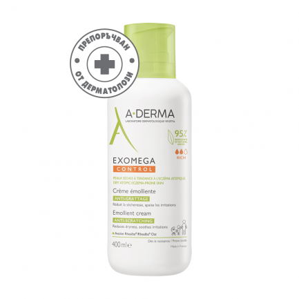 A-Derma Exomega Control Емолиентен крем 400 ml